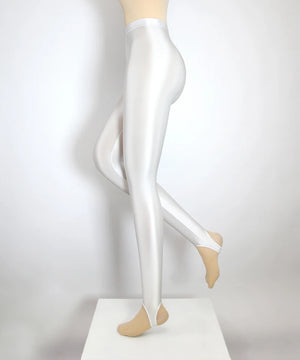 Satin GLOSSY OPAQUE Step-on-the-foot Shiny Wet look Tights Satin GLOSSY OPAQUE Step-on-the-foot Shiny Wet look Tights
