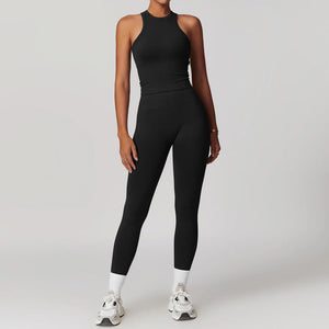 Logo Hot Sale Seamless I Back Tank Yoga Top High Waist Leggings Logo Hot Sale Seamless I Back Tank Yoga Top High Waist Leggings