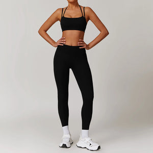 Backless Sports Bra Scrunch Butt Leggings Yoga Fitness Backless Sports Bra Scrunch Butt Leggings Yoga Fitness
