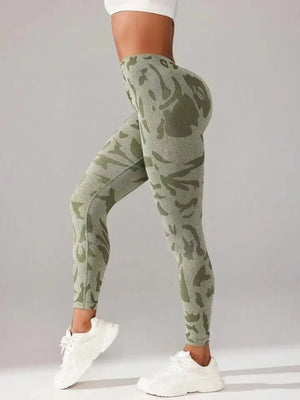 Women Camouflage V Back Gym Leggings Women Camouflage V Back Gym Leggings