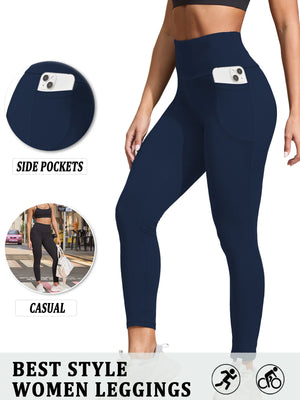 Super Soft Sports Leggings With Pockets For Women High Waisted Workout Yoga Super Soft Sports Leggings With Pockets For Women High Waisted Workout Yoga