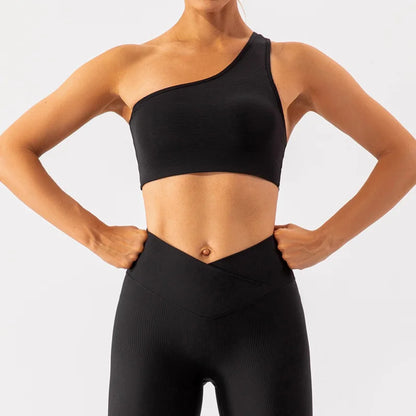 Activewear 2 Piece Set Cross Waist V Shape Leggings