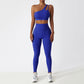 Women Breathable Super Elastic Irregular Shoulder High Waist Leggings