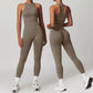 Logo Hot Sale Seamless I Back Tank Yoga Top High Waist  Leggings