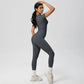 Custom Yoga Gym Legging Set for Women Breathable 2-Piece