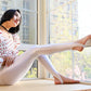 Satin GLOSSY OPAQUE Step-on-the-foot Shiny Wet look Tights