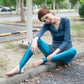 Satin GLOSSY OPAQUE Step-on-the-foot Shiny Wet look Tights