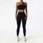 Women Breathable Super Elastic Irregular Shoulder High Waist Leggings