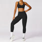 Depp V Neck Bra Scrunch Butt High Waist Leggings