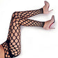 Erotic Pants Rhinestone Fishnet Black Leggings