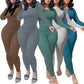 6865-XUJO-Skinny T-Shirt Leggings Outfit Bodycon 2 Piece Set