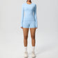 Running Tracksuit Long Sleeve Gym Fitness Clothes Workout Top High Waist