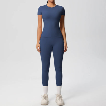 Custom Yoga Gym Legging Set for Women Breathable 2-Piece