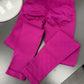 Mid-Waist Seamless Yoga Leggings with Nine-Point Butt Lift