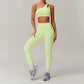Women Breathable Super Elastic Irregular Shoulder High Waist Leggings