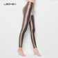 LEOHEX Spandex Glossy Opaque Pantyhose Shiny High Waist Tights