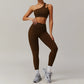 Women Breathable Super Elastic Irregular Shoulder High Waist Leggings