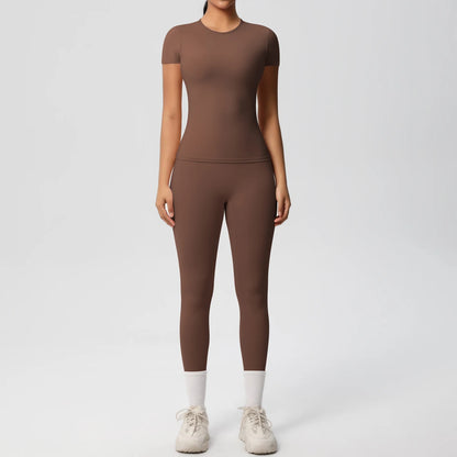 Custom Yoga Gym Legging Set for Women Breathable 2-Piece