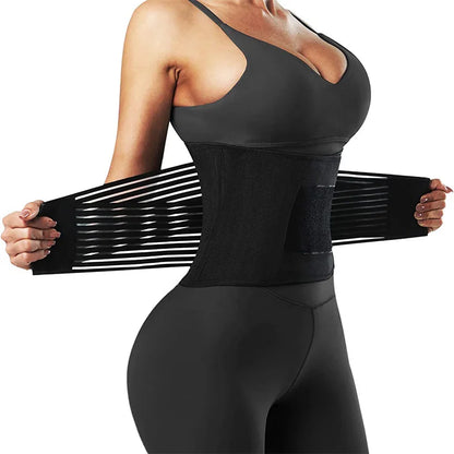Waist Trainer Belt,Gym Lumbar Belt,Elastic Slimming Body Shaper