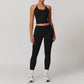 Sexy Halter Backless Crop Yoga Top Folded High Waist Leggings