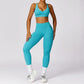 Depp V Neck Bra Scrunch Butt High Waist Leggings