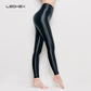 LEOHEX Spandex Glossy Opaque Pantyhose Shiny High Waist Tights
