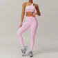 Women Breathable Super Elastic Irregular Shoulder High Waist Leggings