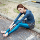 Satin GLOSSY OPAQUE Step-on-the-foot Shiny Wet look Tights
