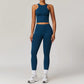 Logo Hot Sale Seamless I Back Tank Yoga Top High Waist  Leggings