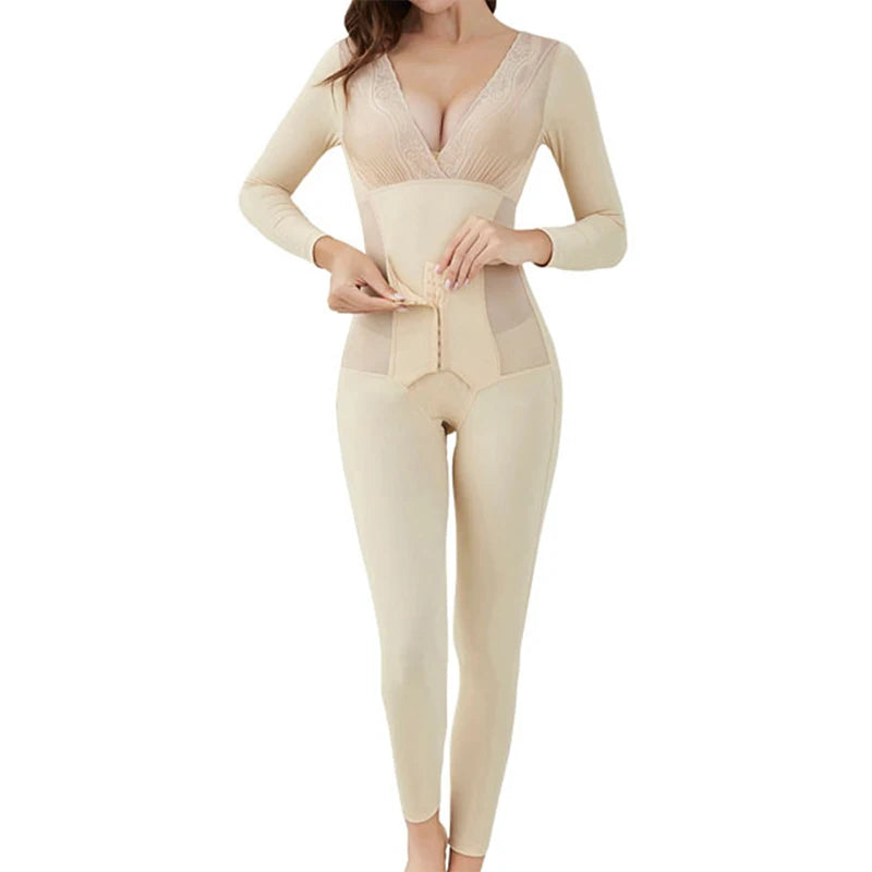 Full Length Shapewear Bodysuits Women Body Shapers Slimming Underwear