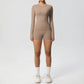 Running Tracksuit Long Sleeve Gym Fitness Clothes Workout Top High Waist