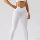 Activewear 2 Piece Set Cross Waist V Shape Leggings