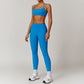 Backless Sports Bra Scrunch Butt Leggings Yoga Fitness