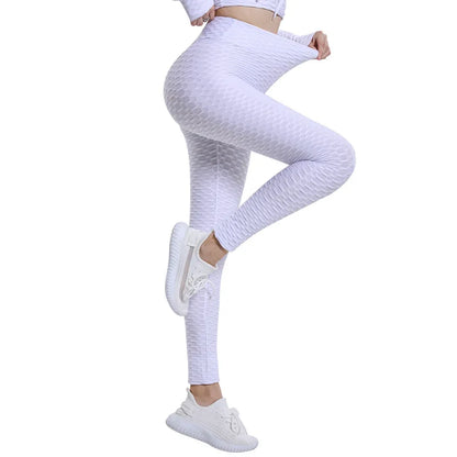 Sexy New Jacquard Anti Cellulite Yoga Pants Fitness Tights