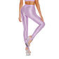 Sexy Glossy Leggings For Women Transparent High Waist