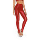 Sexy Glossy Leggings For Women Transparent High Waist