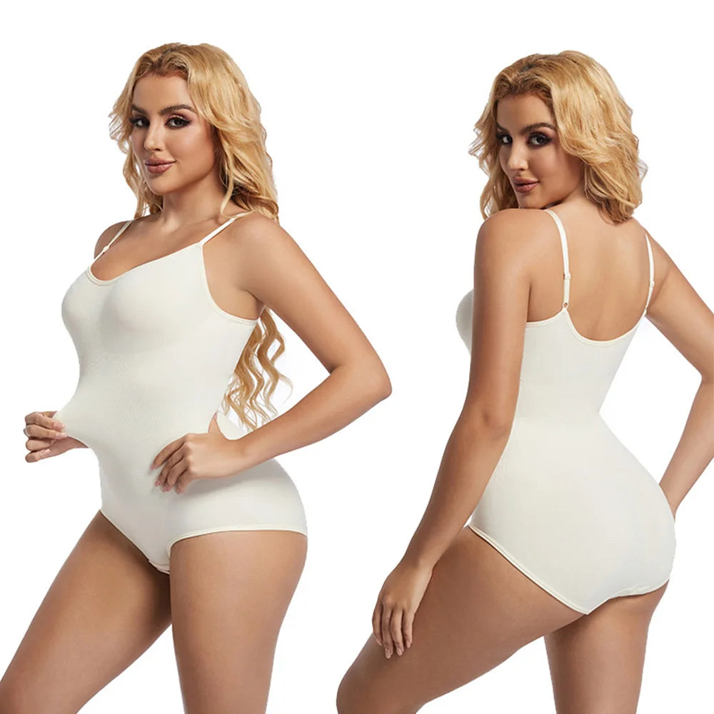 Naisstoo Shapewear bodysuit tummy control hooks crotch