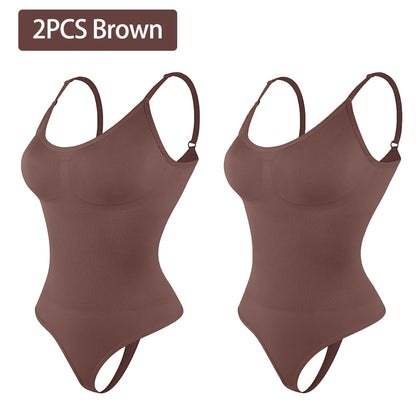 Smoothing Shapewear Bodysuit for Women Faja Full Body Shaper Thong