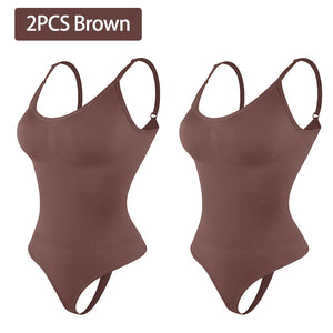 Smoothing Shapewear Bodysuit for Women Faja Full Body Shaper Thong