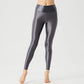 Yoga Pants Leggings Solid Color Glossy Stretchy Athletic Pants