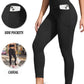 Super Soft Sports Leggings With Pockets For Women High Waisted Workout Yoga