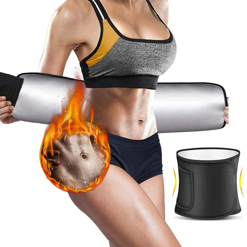 Waist Trainer Trimmer Sweat Belt Shaper Wrap Tummy Stomach Shaper
