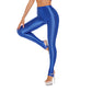 Sexy Glossy Leggings For Women Transparent High Waist