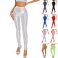 Sexy Glossy Leggings For Women Transparent High Waist