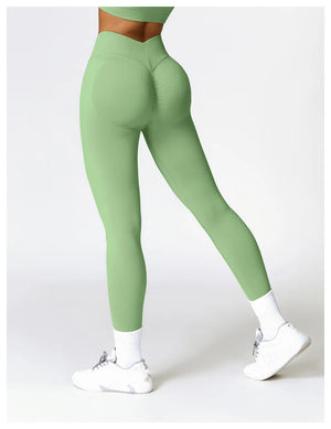 Athletic V Back Leggings Gym Outfit Fitness leggings Outdoor Yoga Pants
