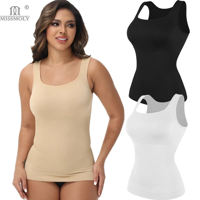 Shapewear for Women Seamless Camisole Compression Vest Tummy Control