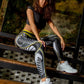 New Sports Printed Yoga Leggings Hip Lift High Waist Colorful Leggings