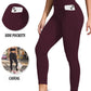Super Soft Sports Leggings With Pockets For Women High Waisted Workout Yoga