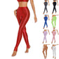 Sexy Glossy Leggings For Women Transparent High Waist