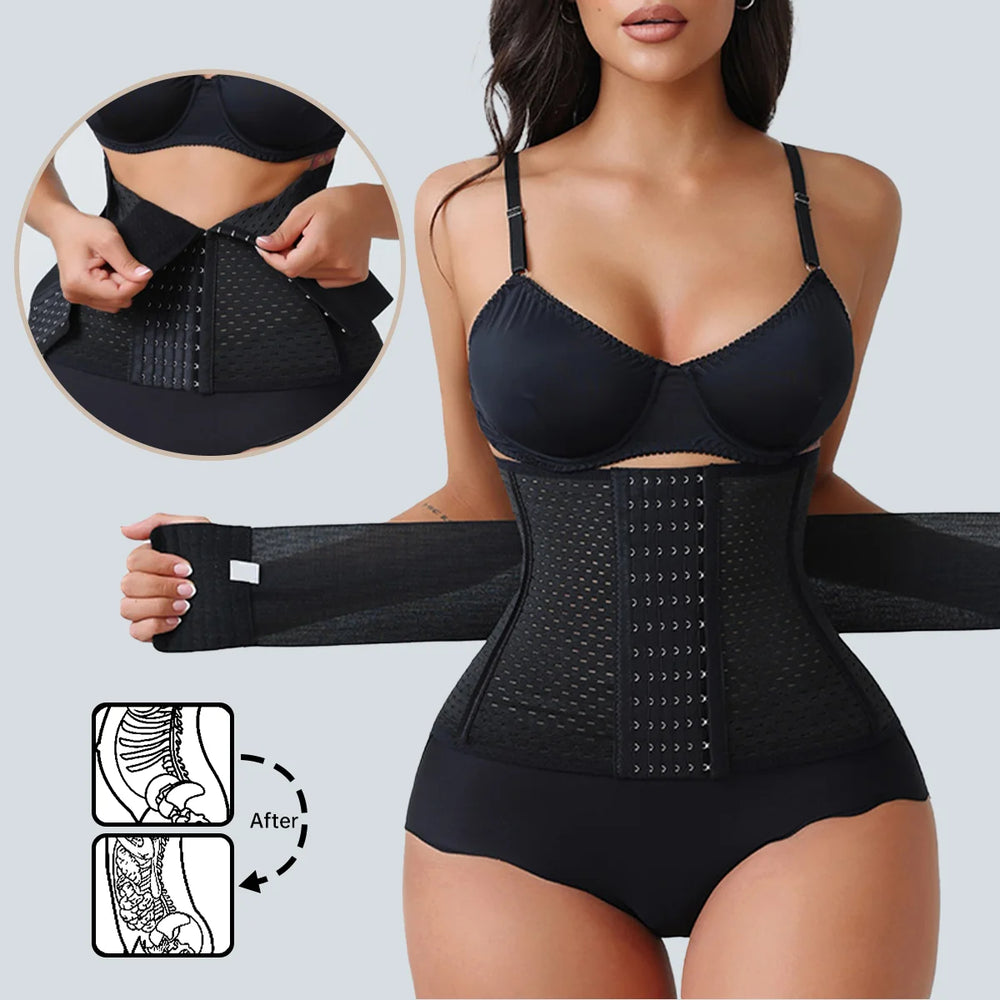 New Adjustable Waist Trainer for Women Double Belts Neoprene Corset